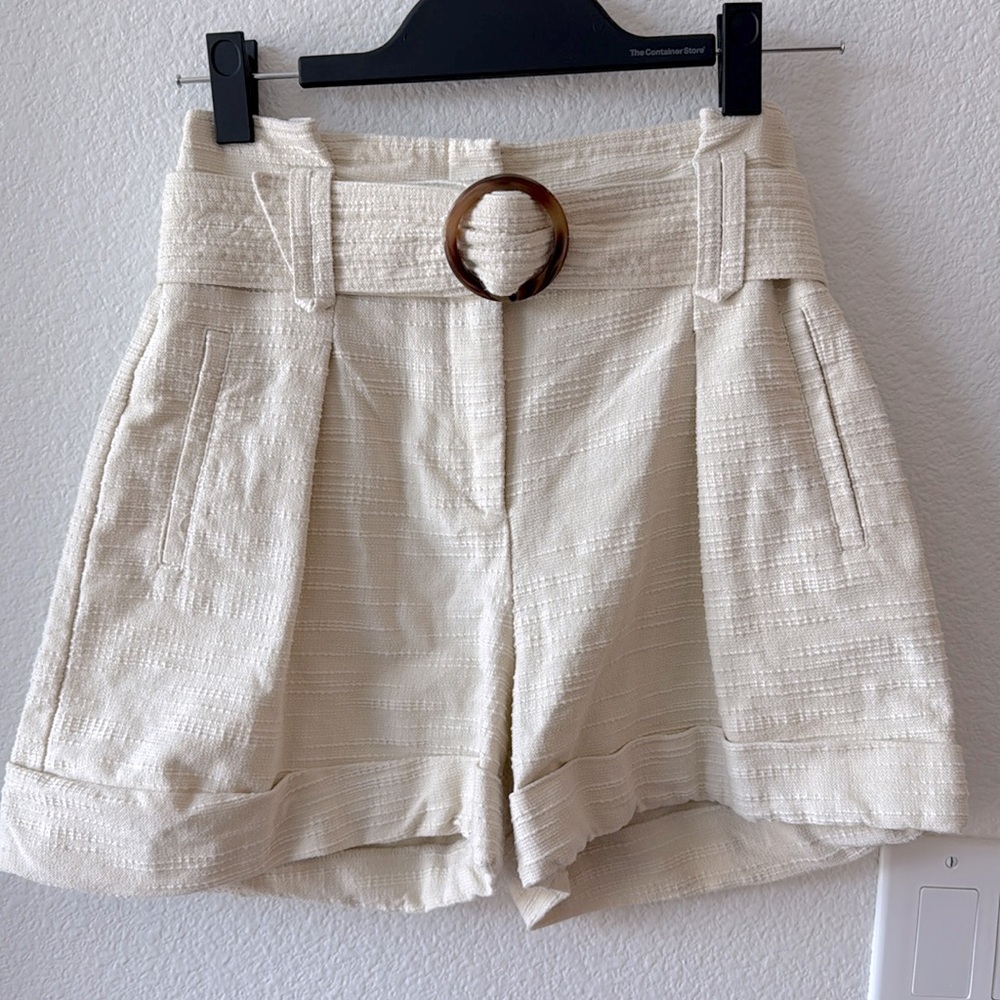 Sezane Rome Shorts Ecru - Size 34 - Picture 2 of 6